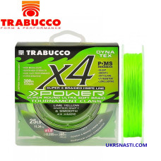 Шнур Trabucco Dyna-Tex X4 Power UV LY размотка 300м салатовый